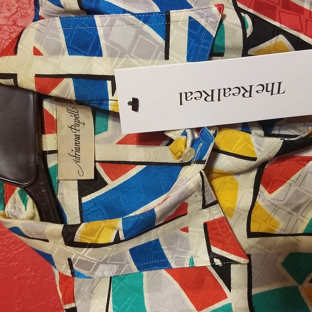 Adrianna Papell 100% Vintage shirt - Picture 3 of 4